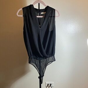 Lush Black Sheer Bodysuit